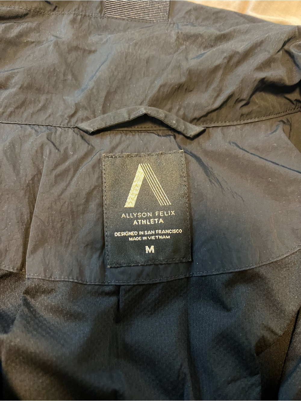 Athleta Black Cropped Bomber Jacket - Picture 4 of 8